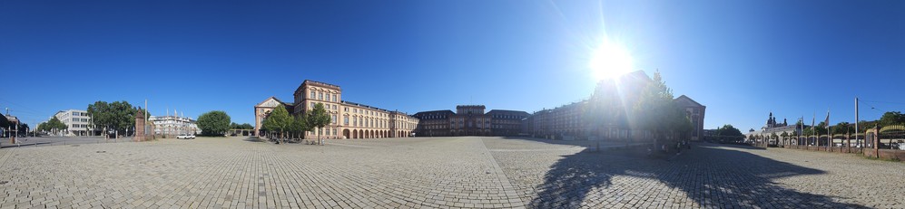 30 Grad Panorama Ehrenhof Mannheimer Schloss 