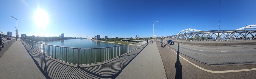 260 Grad Panorama auf der Adenauerbrücke 