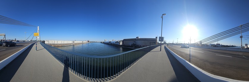 360 Grad Panorama von der Schumacherbrücke aus